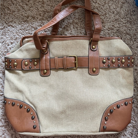 Stylish Tan and Brown Women's Bag - Picture 1 of 3